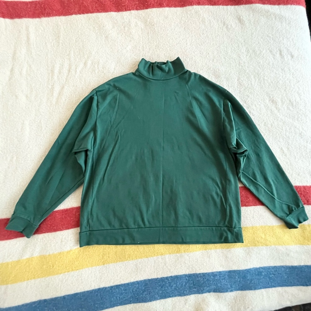 Veritecoeur made in Japan high neck long sleeve tee (green) - Picture 4 of 10